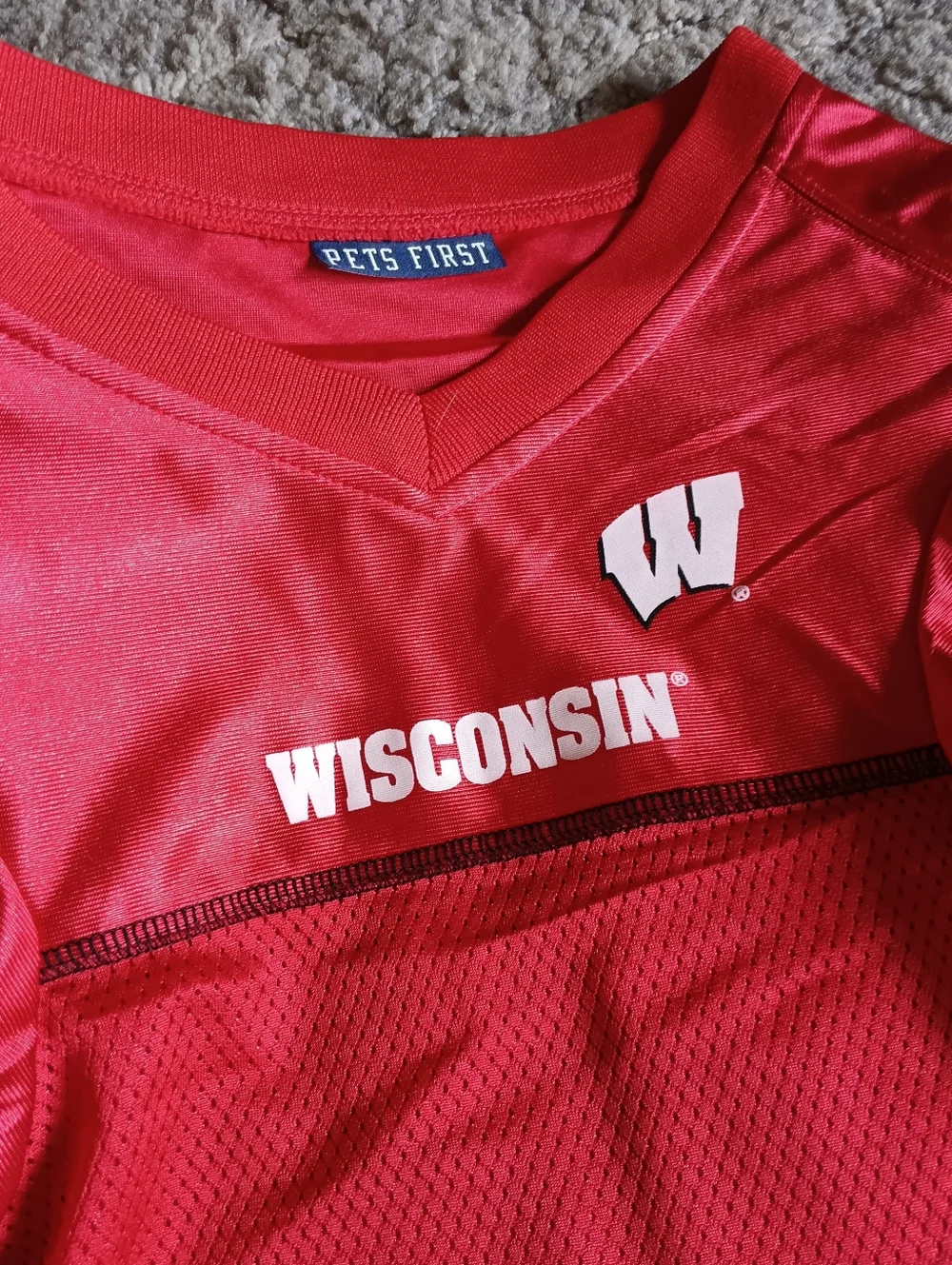 ❤️ Wisconsin Badgers Pets First Jersey Dog Sports Football Red XXL 2XL XX-Large